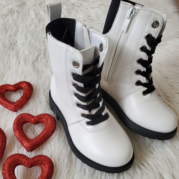 White Combat Boots - Picture 3 of 3